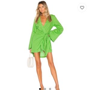 L’Academie The Janeiro Mini Dress in Lime